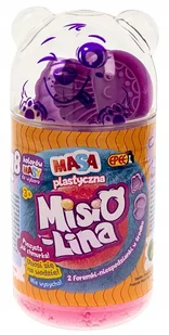 Misiolina masa plastyczna 2-pack różowa i fioletowa (2x50g) +2 foremki Epee - Masy plastyczne - miniaturka - grafika 1