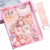 Ozdoby do włosów - Zestaw dla Dziewczynki,, Gumki do Włosów, Spinki, Prezent 1 - miniaturka - grafika 1