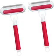 Środki do obuwia i ubrań - Dwie czerwone szczotki ze spryskiwaczem (po 18 x 37 cm) do czyszczenia sierści kota z dywanów, legowisk i moskitier. - miniaturka - grafika 1