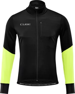 Kurtki rowerowe - Cube Cube Blackline Safety Softshell Jacket Men, czarny/żółty XL 2022 Kurtki softshell 122120081 - grafika 1