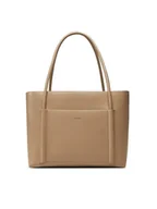 Torebki damskie - Calvin Klein Torebka Ck Linn Medium Shopper K60K613110 Beżowy - miniaturka - grafika 1