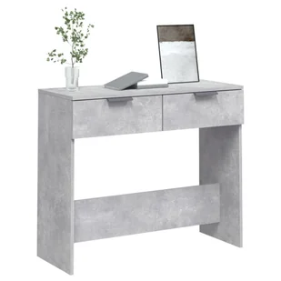 Lumarko Stolik konsolowy, betonowa szarość, 90x36x75 cm - Konsole i sekretarzyki - miniaturka - grafika 5