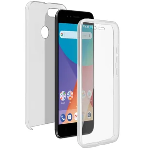 Etui 360° do Xiaomi Mi A1 z elastycznym przodem i sztywnym tyłem — przezroczyste - Etui i futerały do telefonów - miniaturka - grafika 1