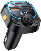 Transmitery FM - Yesido BT5.3 - FM Transmiter Y70 15W LED USB-2xA+C + MicroSD, BLACK / CZARNY - miniaturka - grafika 1
