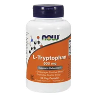 Witaminy i minerały - PRO NATURA NOW FOODS L-Tryptophan 500 mg 60 kaps - miniaturka - grafika 1