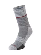 Skarpetki damskie - SEALSKINZ Thurton Solo QuickDry skarpety średniej długości, Szary/biały/czerwony, Medium - miniaturka - grafika 1