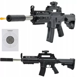 Karabin Pistolet Na Kulki Maszynowy Laser Replika - Zabawki militarne - miniaturka - grafika 1
