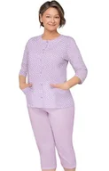 Piżamy damskie - Bawełniana piżama damska Maria II 201 28, Kolor fioletowy-wzór, Rozmiar 2XL, MARTEL - Primodo.com - miniaturka - grafika 1