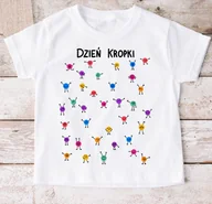 Koszulki dla dziewczynek - Koszulka dla dziecka w kropki na DZIEŃ KROPKI DO przedszkola - wzórkropki23 - miniaturka - grafika 1