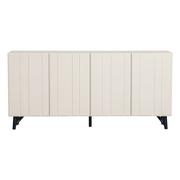 Komody - Kremowa niska komoda z litego drewna sosnowego 181x85 cm Miller – WOOOD - miniaturka - grafika 1