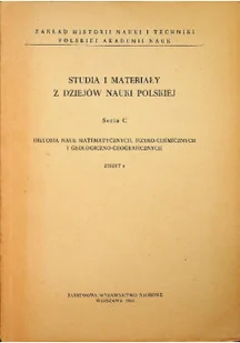Studia i materiały z dziejów nauki polskiej seria C zeszyt 6 - Matematyka - miniaturka - grafika 1