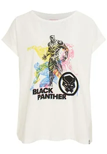 Recovered Marvel wielokolorowa czarna pantera damska koszulka chłopaka, wielobarwny, XL - Koszulki i topy damskie - miniaturka - grafika 1