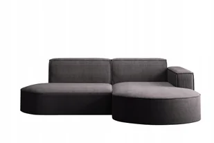 Sofa w kształcie L Modena narożnik tkanina Poso ciemnoszary prawy - Narożniki - miniaturka - grafika 1