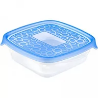 Pojemniki kuchenne - Curver 00469 862 00 pojemnik na żywność Take-Away, zestaw 5 szt., 0,6 L, przezroczysty/niebieski 00469-862-00 - miniaturka - grafika 1