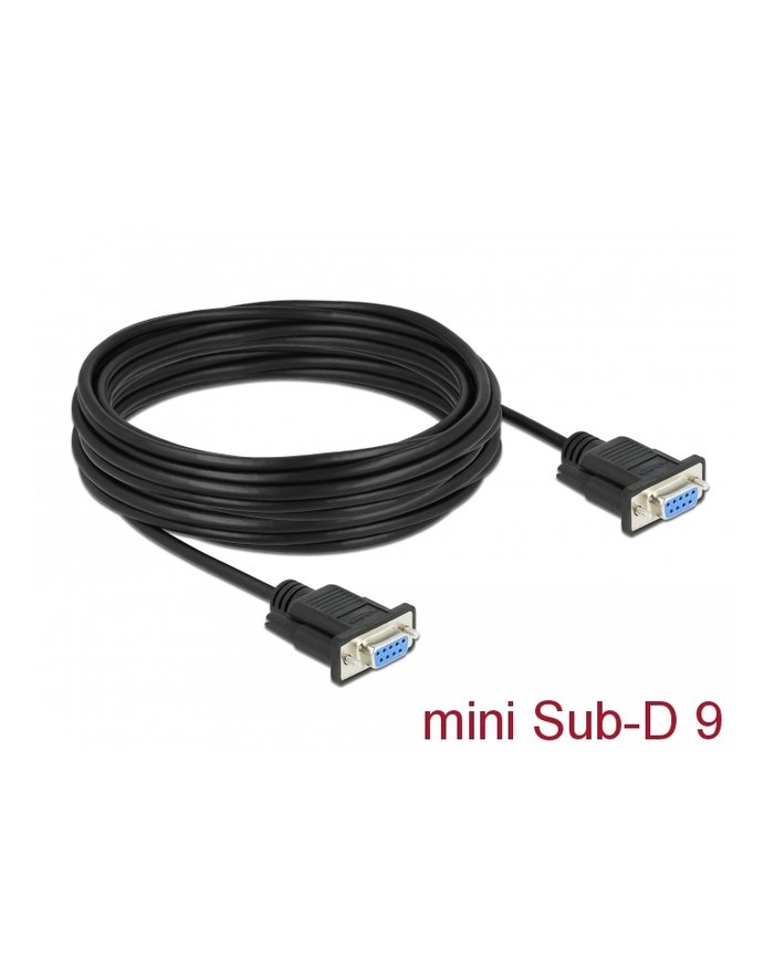 Delock D-ELOCK Serial Cable RS-232 D-Sub 9 female to female modem with narrow plug housing - CTS / RTS auto control - 10m 87783