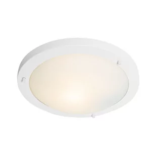QAZQA Nowoczesna lampa sufitowa biała 31 cm IP44 - Yuma - Lampy ogrodowe - miniaturka - grafika 1