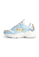 Buty dla dziewczynek - FILA Collene Logo Kids Sneakersy dziewczęce, White Blue Glow, 30 EU - miniaturka - grafika 1