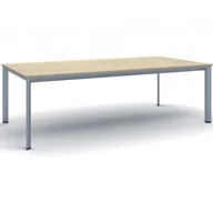 Stoły i stoliki do biura - B2B Partner Stół konferencyjny PRIMO INVITATION 2400 x 1200 x 740 mm, dąb naturalny 499266 - miniaturka - grafika 1