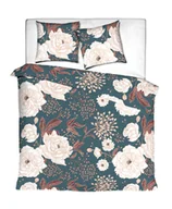 Pościel - Pościel Satin Wild Roses Petrol/Pink + Dwie Poszewki 70X80 - miniaturka - grafika 1