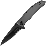 Noże - Nóż składany Kershaw Grid - ‎Grey/Black Serrated - miniaturka - grafika 1