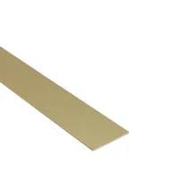 Inne materiały budowlane - Standers Profil płaski aluminiowy 1m 40x2 mm mosiądz - miniaturka - grafika 1