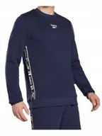 Bluzy męskie - Bluza Męska Reebok Sportowa Hj7837 Granatowa S - miniaturka - grafika 1