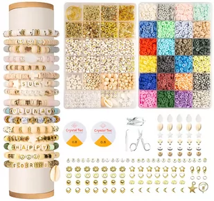 Zestaw do robienia Bransoletek Duży zestaw Frayda Koraliki Literki FR1006 - Prace ręczne dla dzieci - miniaturka - grafika 1