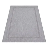 Dywany zewnętrzne - Dywan zewnętrzny Relax ramka srebrny 140 cm x 200 cm - miniaturka - grafika 1