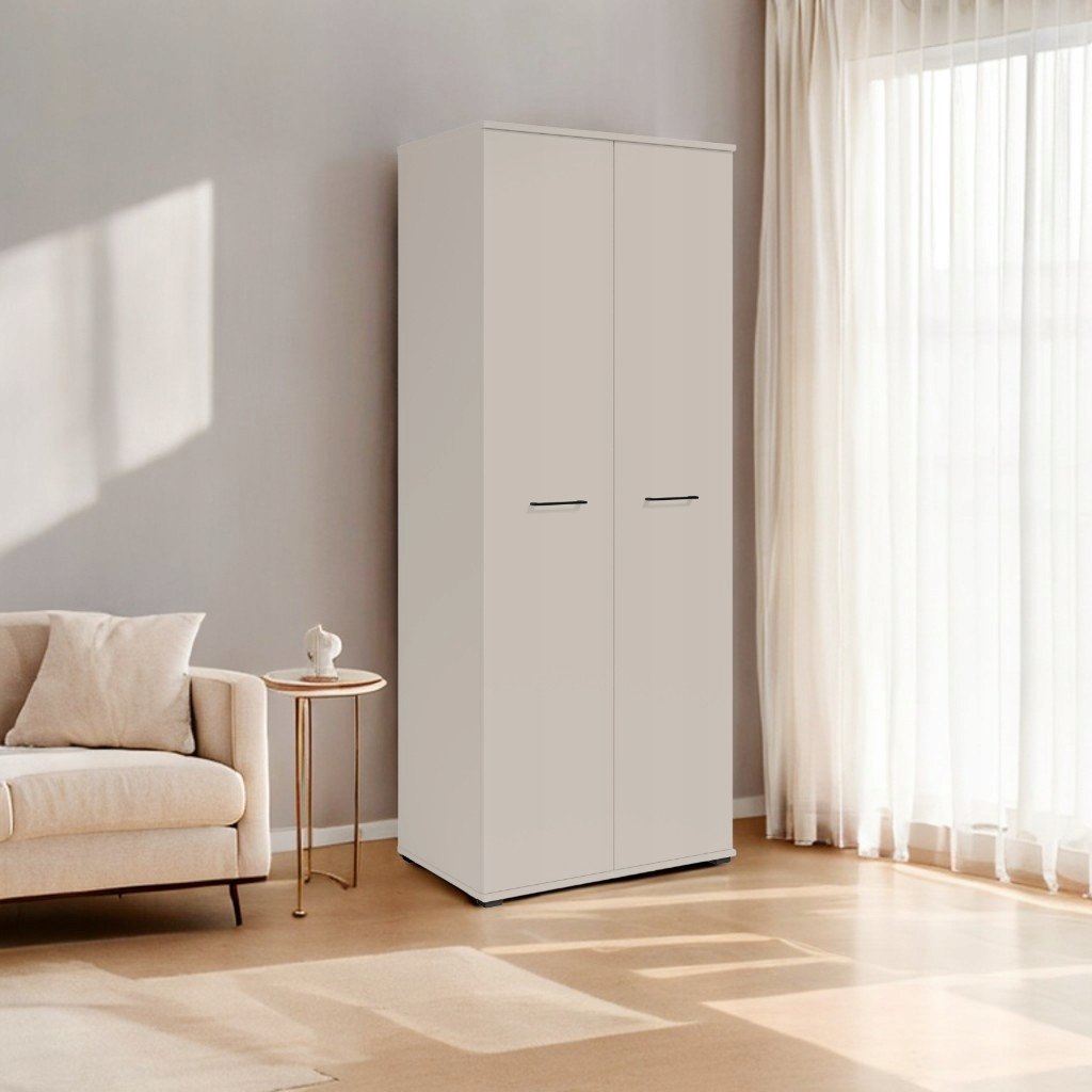 HIT Tania Szafa Otwierana Dwudrzwiowa 80cm x 200cm KASZMIR| Półki + Wieszak