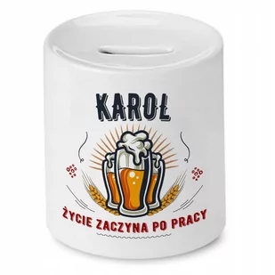 Skarbonka dla Karola na Urodziny Idealny Prezent z Nadrukiem ze Zdjęciem - Skarbonki Skarbonka dla Karola na Urodziny Idealny Prezent z Nadrukiem ze Zdjęciem - Skarbonki - miniaturka - grafika 1