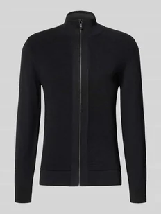 Kurtka z dzianiny ze stójką - Swetry męskie - miniaturka - grafika 1