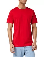 Koszulki męskie - Build your Brand Męski T-shirt z okrągłym dekoltem, basic, męski, z bawełny, z okrągłym dekoltem, dostępny w wielu kolorach, rozmiary XS-5XL, czerwony (Cityred), S - miniaturka - grafika 1
