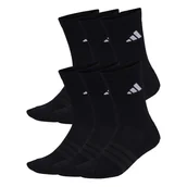 Skarpetki dla dzieci - Skarpetki adidas Cushioned Crew Socks 6 Pair Pack Black/Black/White S - miniaturka - grafika 1