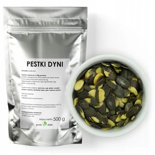 Pestki Dyni Łuskane Naturalne Świeże Dynia 500G - Ziarna i nasiona roślin strączkowych - miniaturka - grafika 1