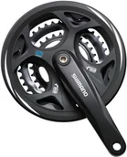 Części rowerowe - Shimano ALTUSMechanizm korbowy, 175 mmmm,42X32X22,z osłoną, czarny 4524667132738 - miniaturka - grafika 1
