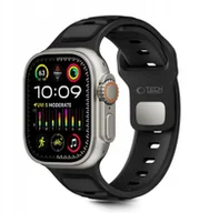 Akcesoria do smartwatchy - Pasek Tech-Protect IconBand Line do Apple Watch 8 / 9 / 10 / 11 / SE / Ultra 44/45/46/49mm Black /black - miniaturka - grafika 1