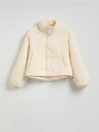 Kurtki damskie - Reserved - Kurtka bomber z ociepleniem - złamana biel - miniaturka - grafika 1