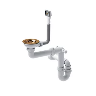 Quadron Syfon zlewozmywakowy miedziany nano PVD 12SR3-P1A-PC1 - Syfony - miniaturka - grafika 1