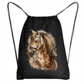 Plecaki worki - Worek Szkolny Na Buty Plecak na WF Koń Konie 4 - miniaturka - grafika 1
