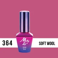 Lakiery hybrydowe - Molly Lac Lakier hybrydowy Mollylac Silk & Cotton Soft Wool 10 ml Nr 364 - miniaturka - grafika 1