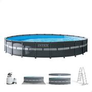 Baseny ogrodowe - Basen stelażowy do ogrodu Intex Ultra XTR Frame Pools 732 x 132 cm zestaw 10w1 - miniaturka - grafika 1