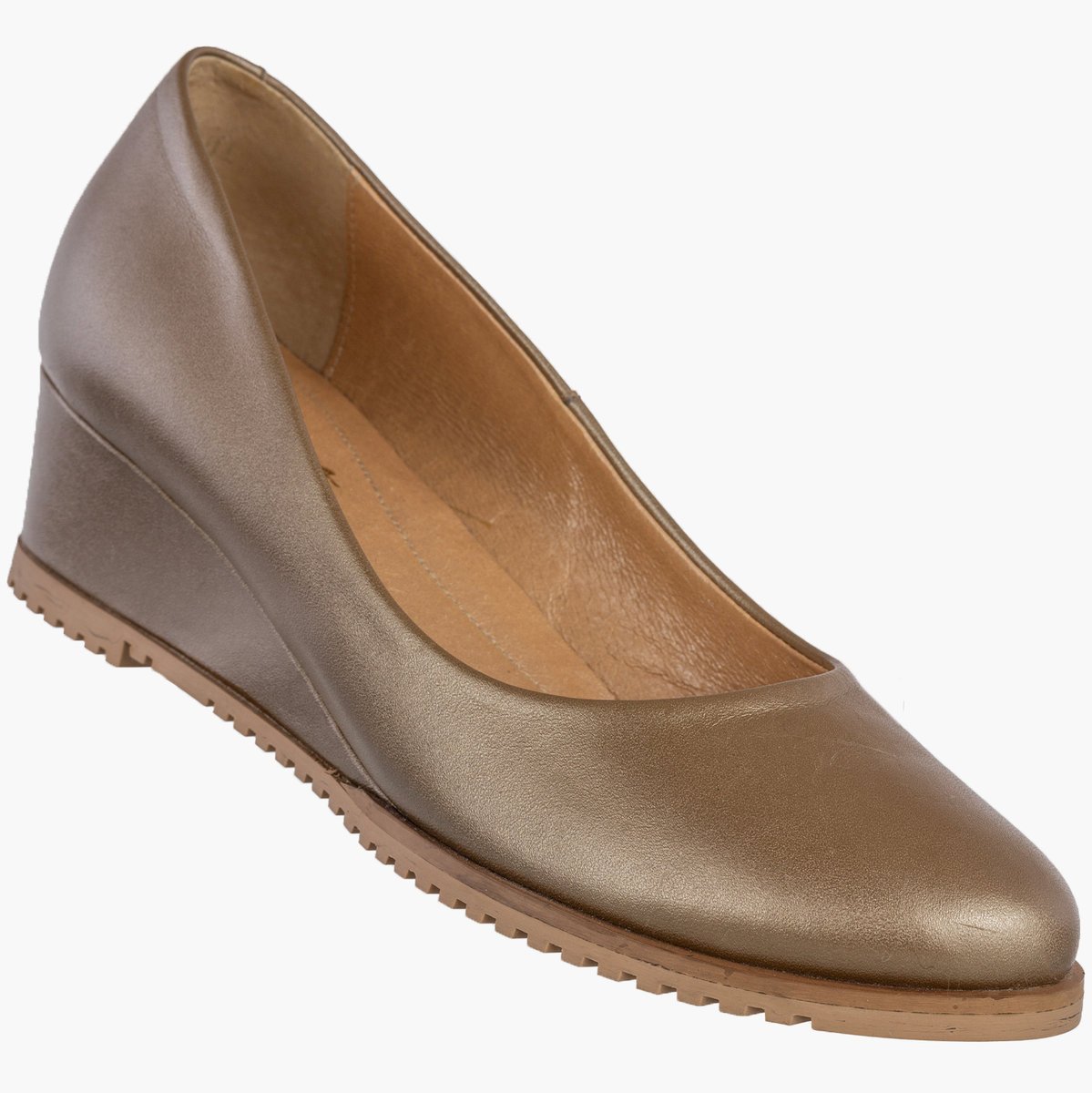 Czółenka Damskie Skórzane Buty Na Obcasie Klasyczne Darex Khaki 37 Khaki