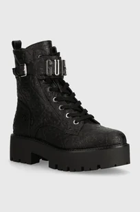 Guess workery VAIRES damskie kolor czarny na platformie FLTSOM FAL10 - Botki damskie - miniaturka - grafika 1