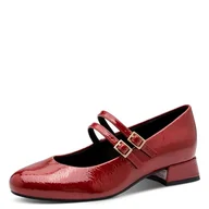 Czółenka - Marco Tozzi Damskie czółenka 2-22209-44, DK.RED PAT, 36 EU, Dk Red Pat, 36 EU - miniaturka - grafika 1