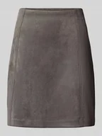 Spódnice - Spódnica mini z imitacji skóry z zamkiem błyskawicznym z tyłu - miniaturka - grafika 1