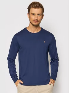 Ralph Lauren Polo Longsleeve 710760121 Granatowy Slim Fit - Bluzy męskie - miniaturka - grafika 1