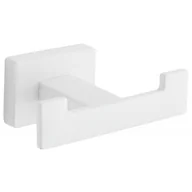 Wieszaki łazienkowe - Mexen Arno podwójny haczyk na ręcznik, biały - miniaturka - grafika 1