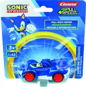 Zabawki militarne - Pojazd Pull & Speed (pull-back) Sonic - Team Sonic Racing Carrera - miniaturka - grafika 1