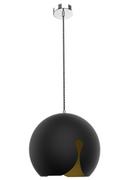 Lampy sufitowe - Keter Lighting Malaga Black lampa wisząca 1-punktowa 401 401K - miniaturka - grafika 1