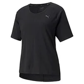 Koszulki i topy damskie - Puma Damska koszulka Studio Tri Blend Relaxed Tee Black XS 521093 - miniaturka - grafika 1